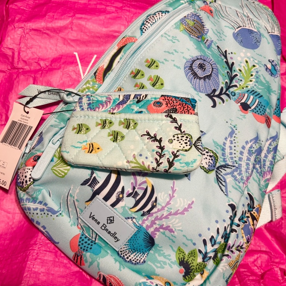 Vera Bradley Underwater Adventure Bag Set - Aqua and Multicolor